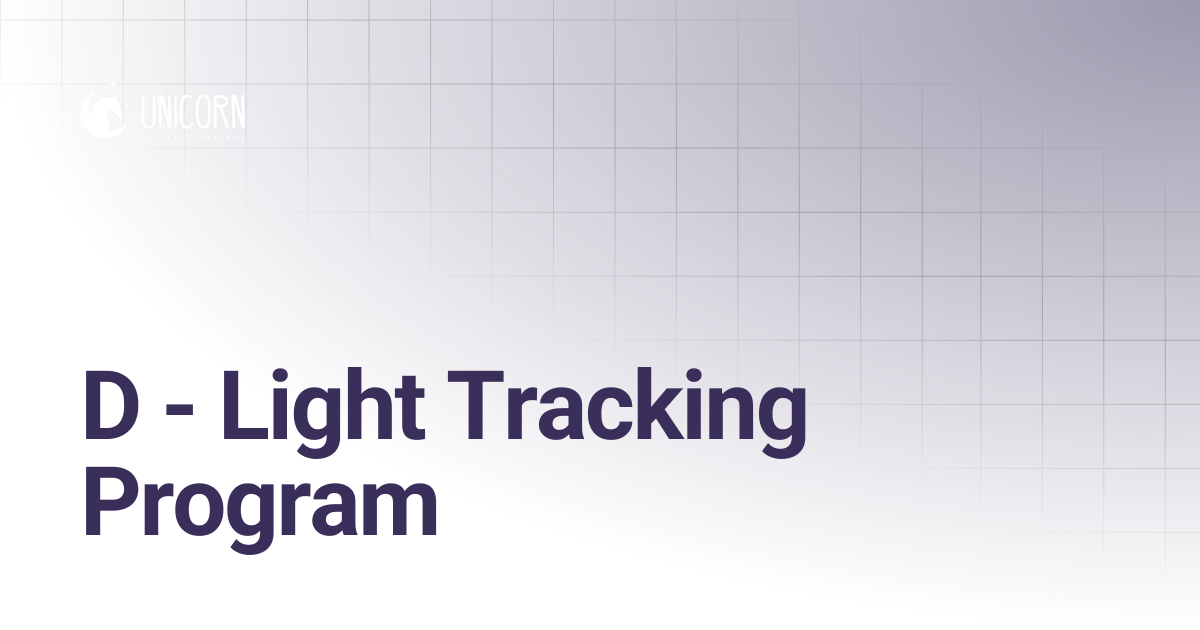 D - Light Tracking Program | @playwithunicorn Support